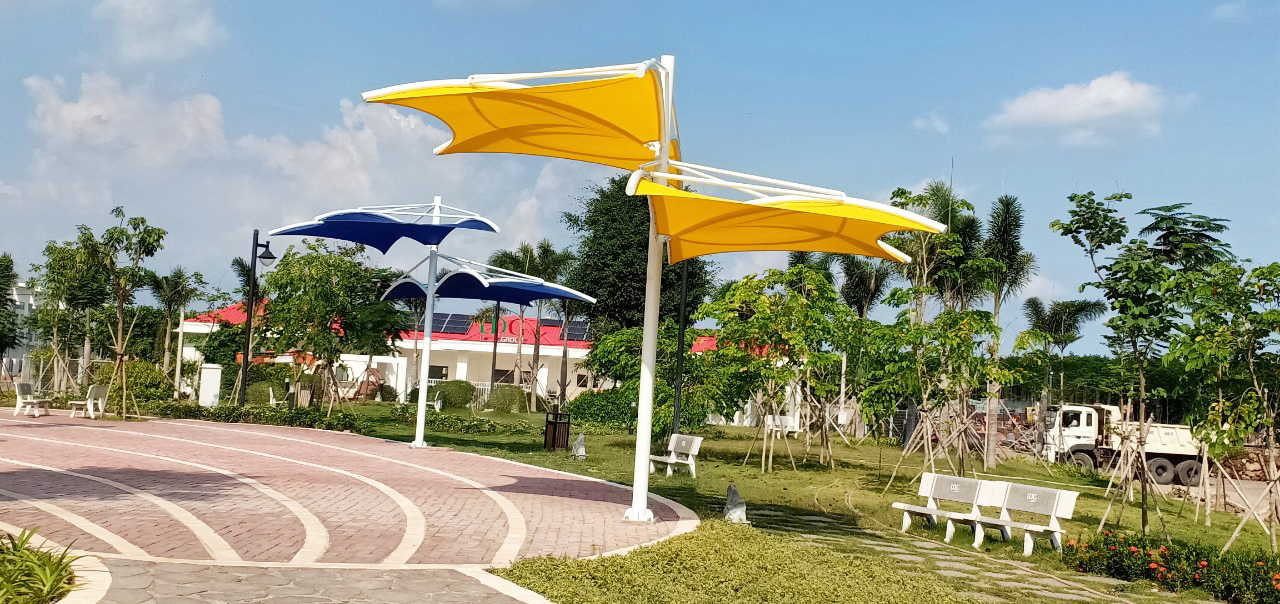 thiet ke va thi cong mai che tai khu do thi viva park