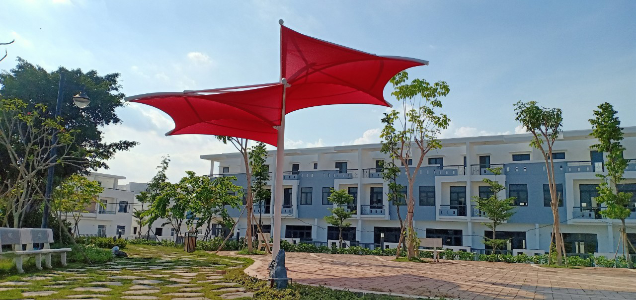 thiet ke va thi cong mai che tai khu do thi viva park
