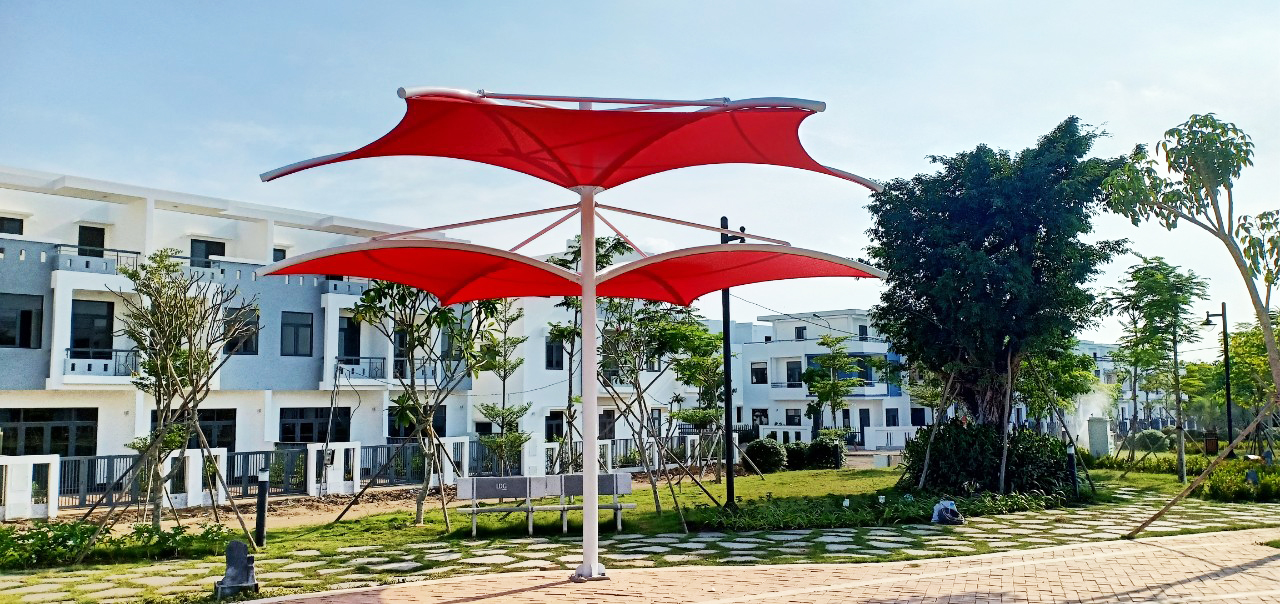 thiet ke va thi cong mai che tai khu do thi viva park