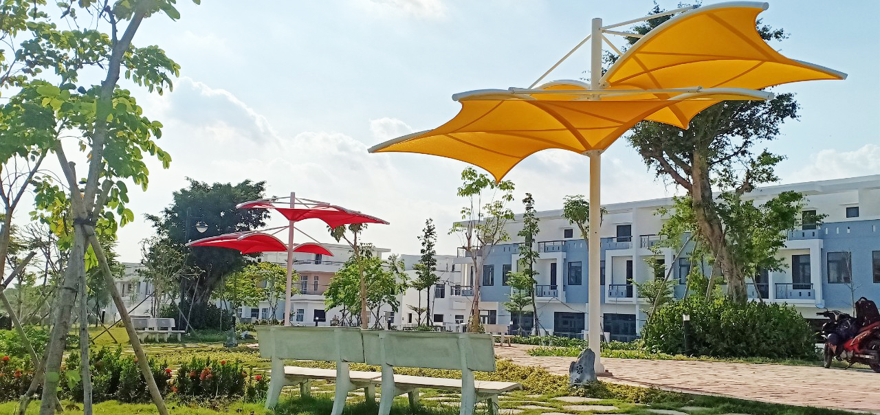 thiet ke va thi cong mai che tai khu do thi viva park