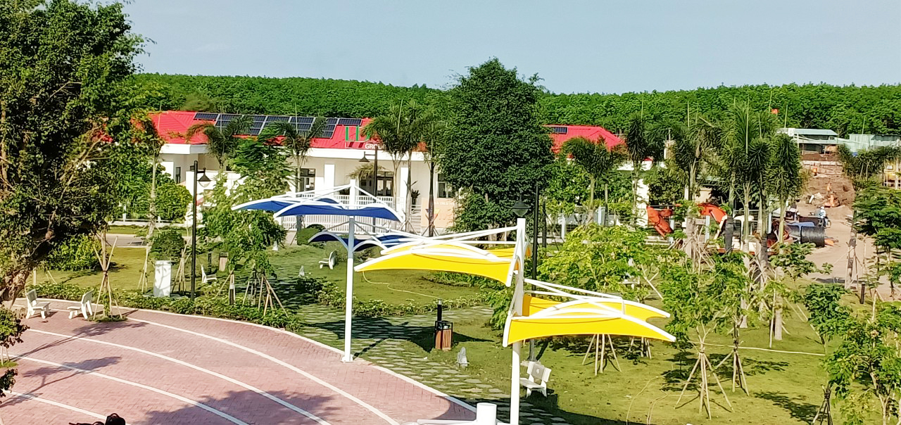 thiet ke va thi cong mai che tai khu do thi viva park