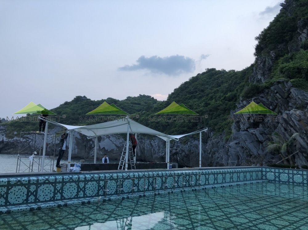 thiet ke va thi cong mai che ho boi khach san tai cat ba hai phong