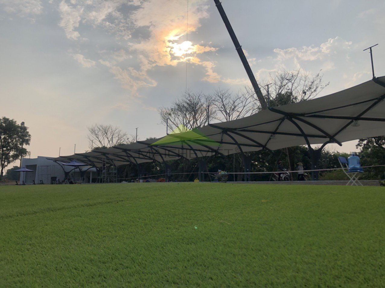 thiet ke va thi cong mai che san golf ecopark hung yen