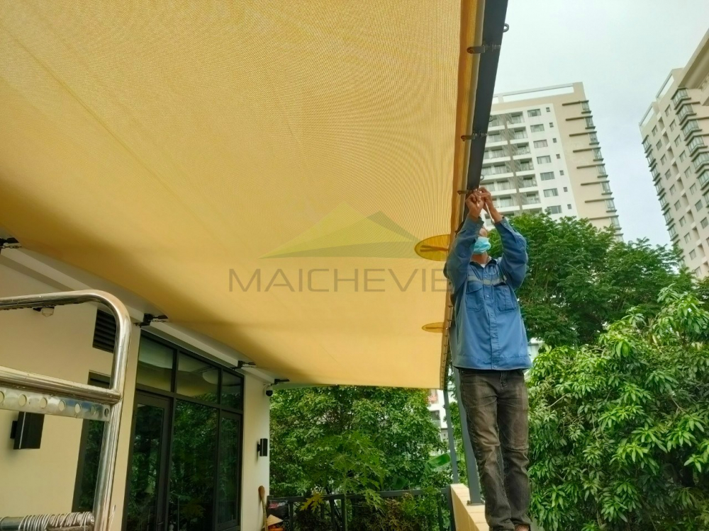 thi cong mai che ruby village